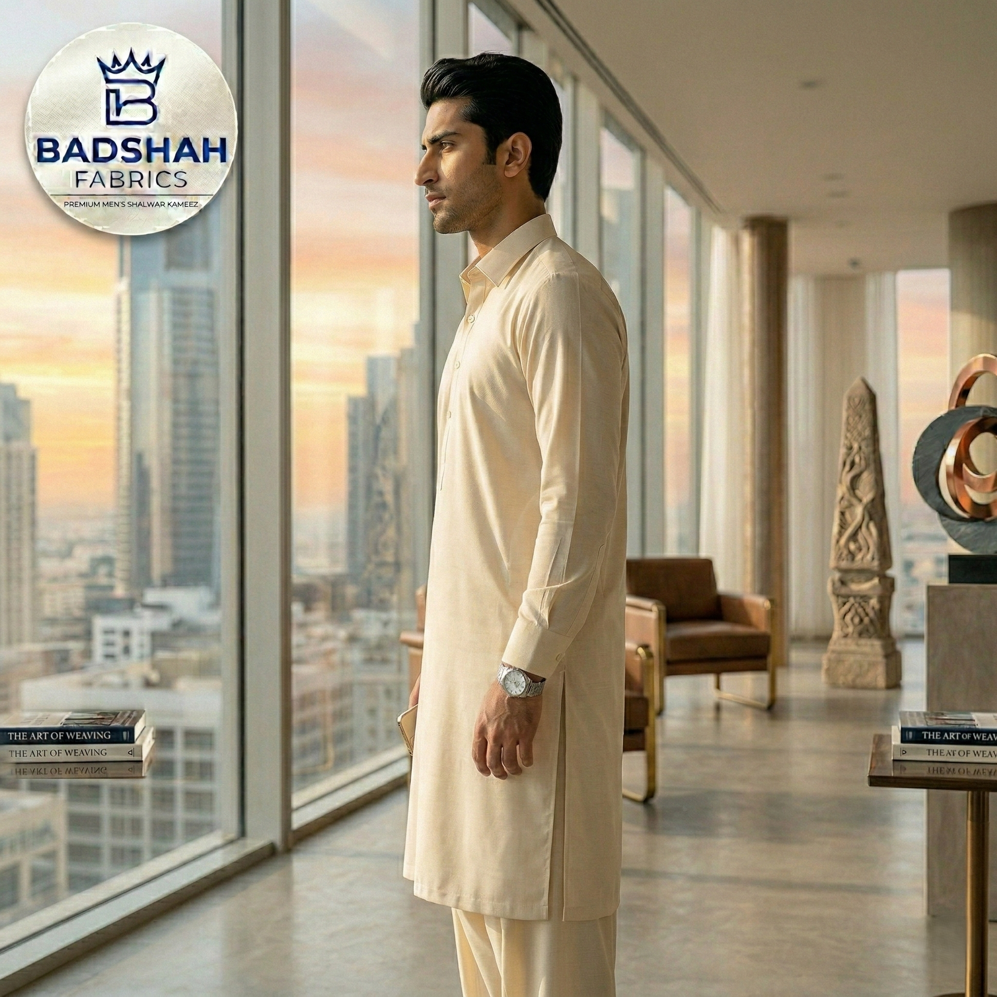 Imperial Boski Unstitched Fabric - Oat Milk Cream