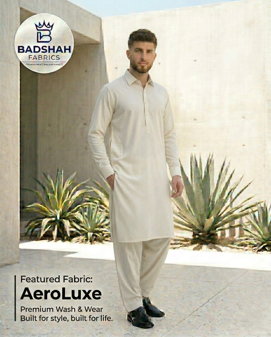 The AeroLuxe Unstitched Suit | Premium Wash & Wear in Ivory