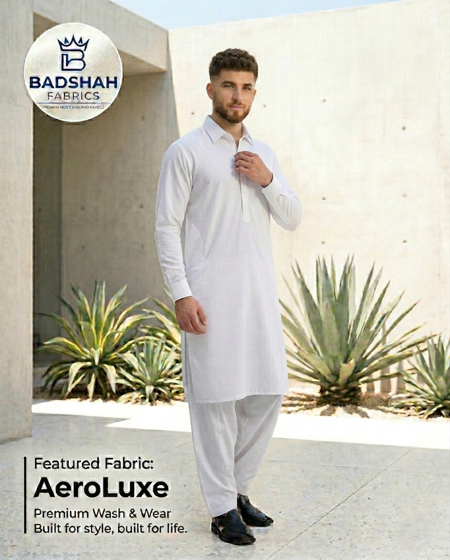 The AeroLuxe Unstitched Suit | Premium Wash & Wear in Arctic White