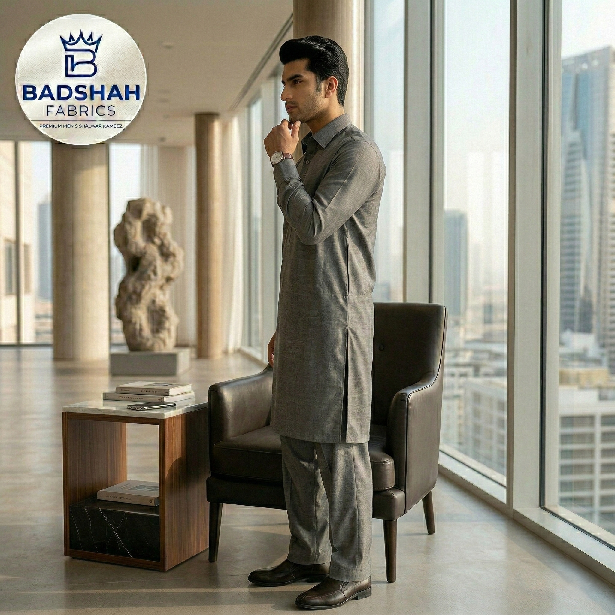 Imperial Boski Signature | Premium Grey Unstitched Suit