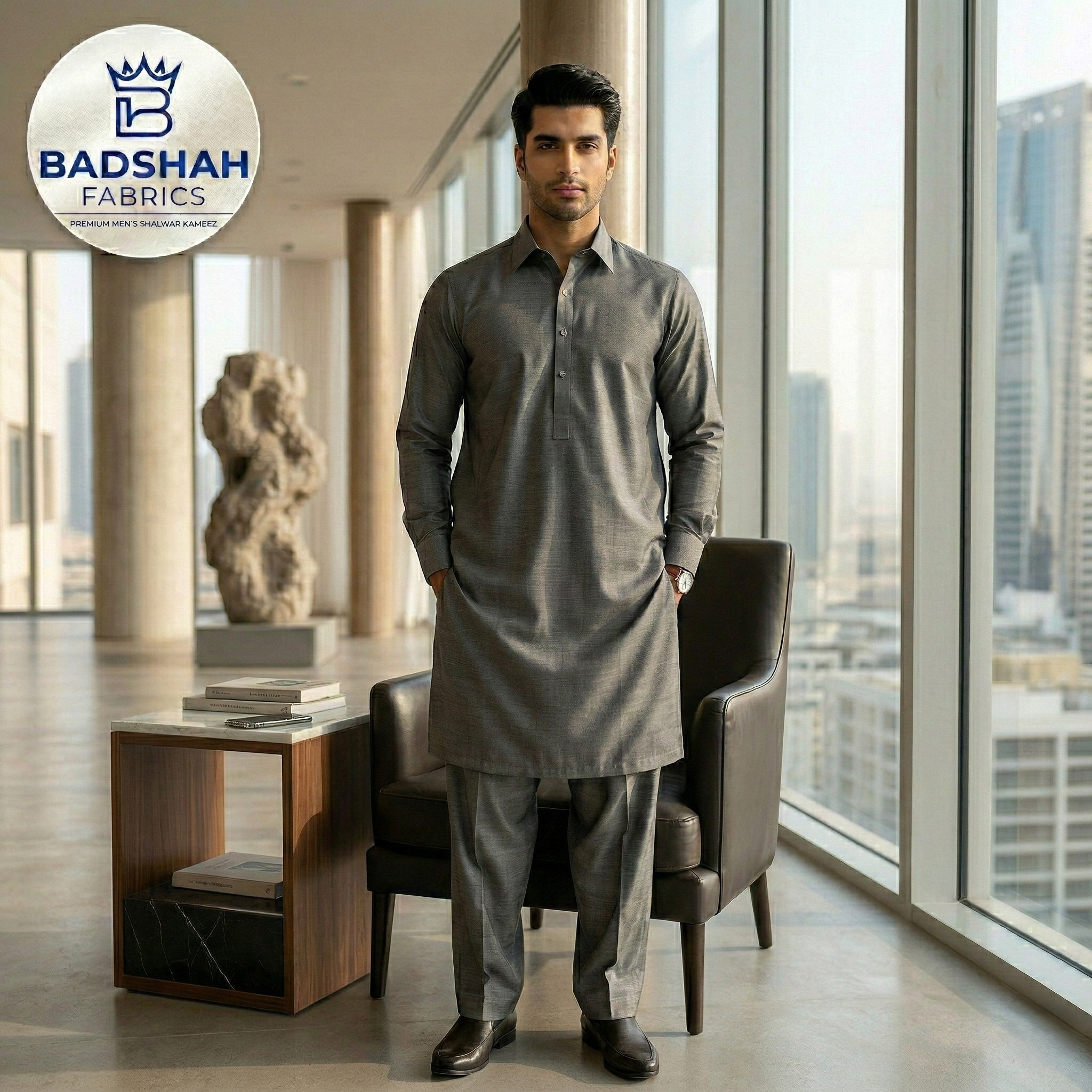 Imperial Boski Signature | Premium Grey Unstitched Suit