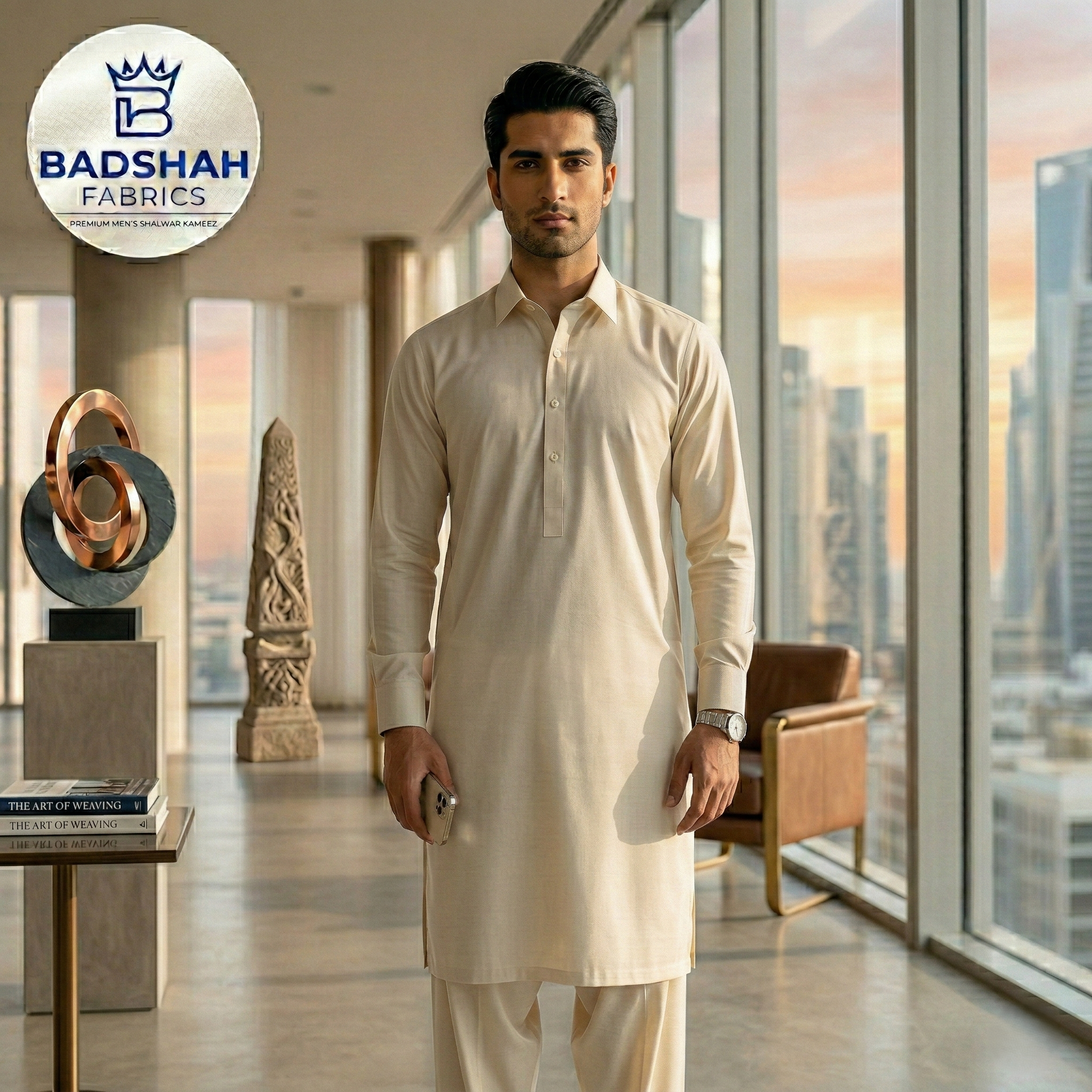 Imperial Boski Unstitched Fabric - Oat Milk Cream